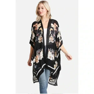 NWT Comfy LUXE FLORAL PRINT KIMONO 💯 Viscose